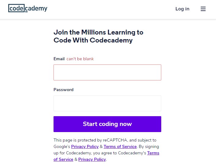 Học Lập Trình Online Codecademy