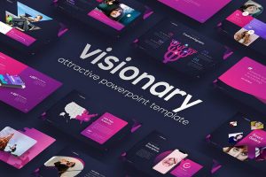 Visionary – Mẫu PowerPoint mang sắc màu tối very cool