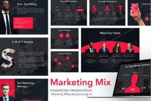 Marketing Mix - Template sang trọng cho ngành Marketing.