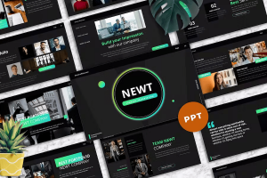 Newt – Template PowerPoint giới thiệu doanh nghiệp