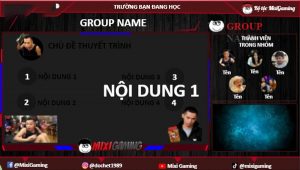 Có sẵn các mục thông tin cần thiết khi thuyết trình nhóm