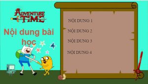 Slide hoạt họa tăng tính vui nhộn