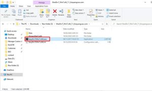 chọn file có đuôi exe để cài đặt