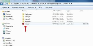 Khởi chạy file Setup phần mềm