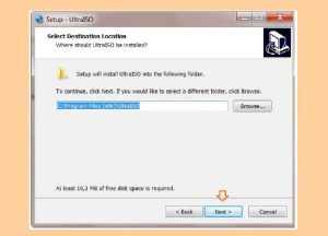 Chọn next để tiếp tục