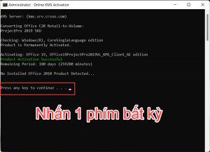 hoàn tất quá trình crack