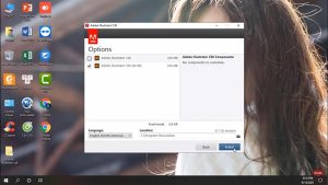 Chọn phiên bản 32bit hoặc 64bit rồi bấm vào Install.