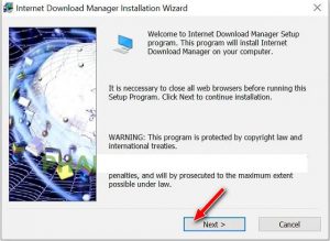 chọn Next để tiếp tục