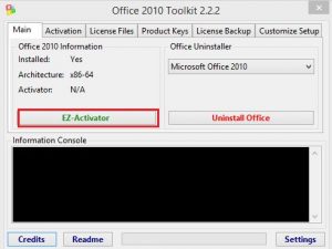 bấm vào EZ- Activator để crack phần mềm