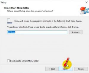 chọn next tiếp tục