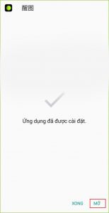 cài đặt thành công