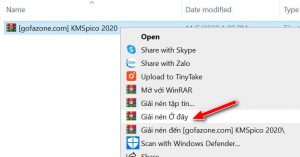 giải nén file kmspico