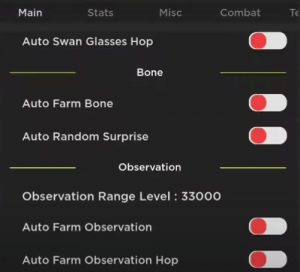 lựa chọn tính năng
