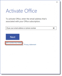 nhập key bản quyền