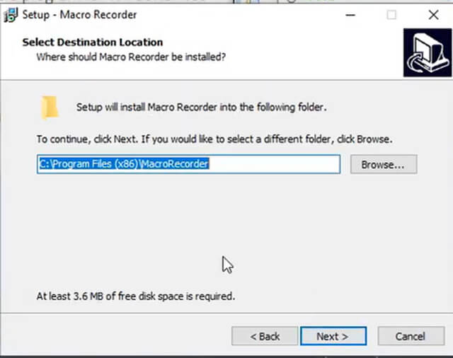 Bấm tiếp vào Next một lần nữa để quá trình cài đặt phần mềm Auto Macro Recorder 5.83 được tiếp tục.