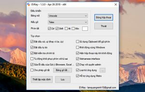tính năng nổi bật của EVKey
