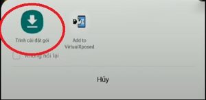 nhấp vào biểu tượng tải xuống để cài đặt