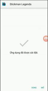 chọn Xong để hoàn tất cài đặt