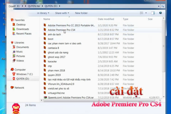 Đầu tiên bạn hãy truy cập vào đường link mà chúng tôi đã cung cấp để tải phần mềm Adobe Premiere CS4 về máy.