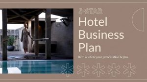 mẫu slide Hotel Business Plan thì được lấy cảm hứng thiết kế từ những dịch vụ khách sạn.