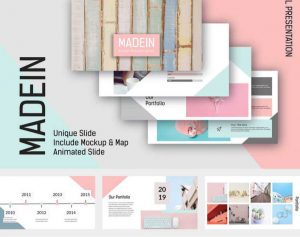Mẫu slide kết hợp tông màu Pastel