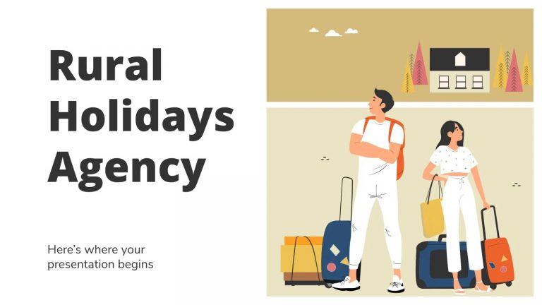 mẫu slide Rural Holidays Agency thì có đầy đủ thông tin các chuyến đi hơn, qua đó người xem sẽ dễ dàng nắm bắt mọi thứ hơn.