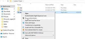 cài đặt phần mềm quyền admin
