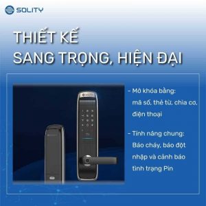 Khóa vân tay Hàn Quốc Solity GM-6000BK
