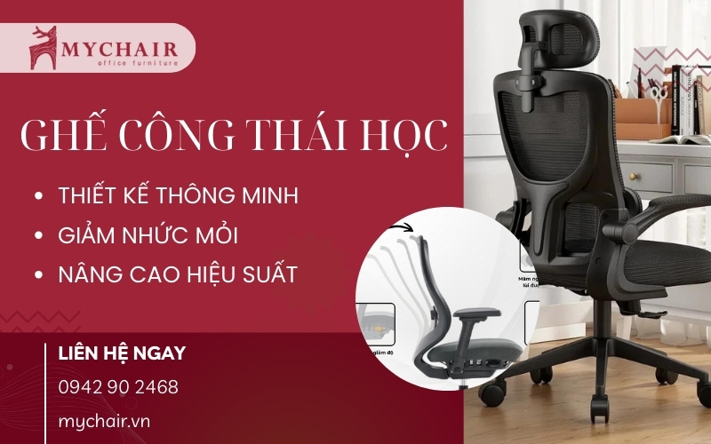 MyChair - Địa chỉ mua ghế công thái học chất lượng, giá rẻ