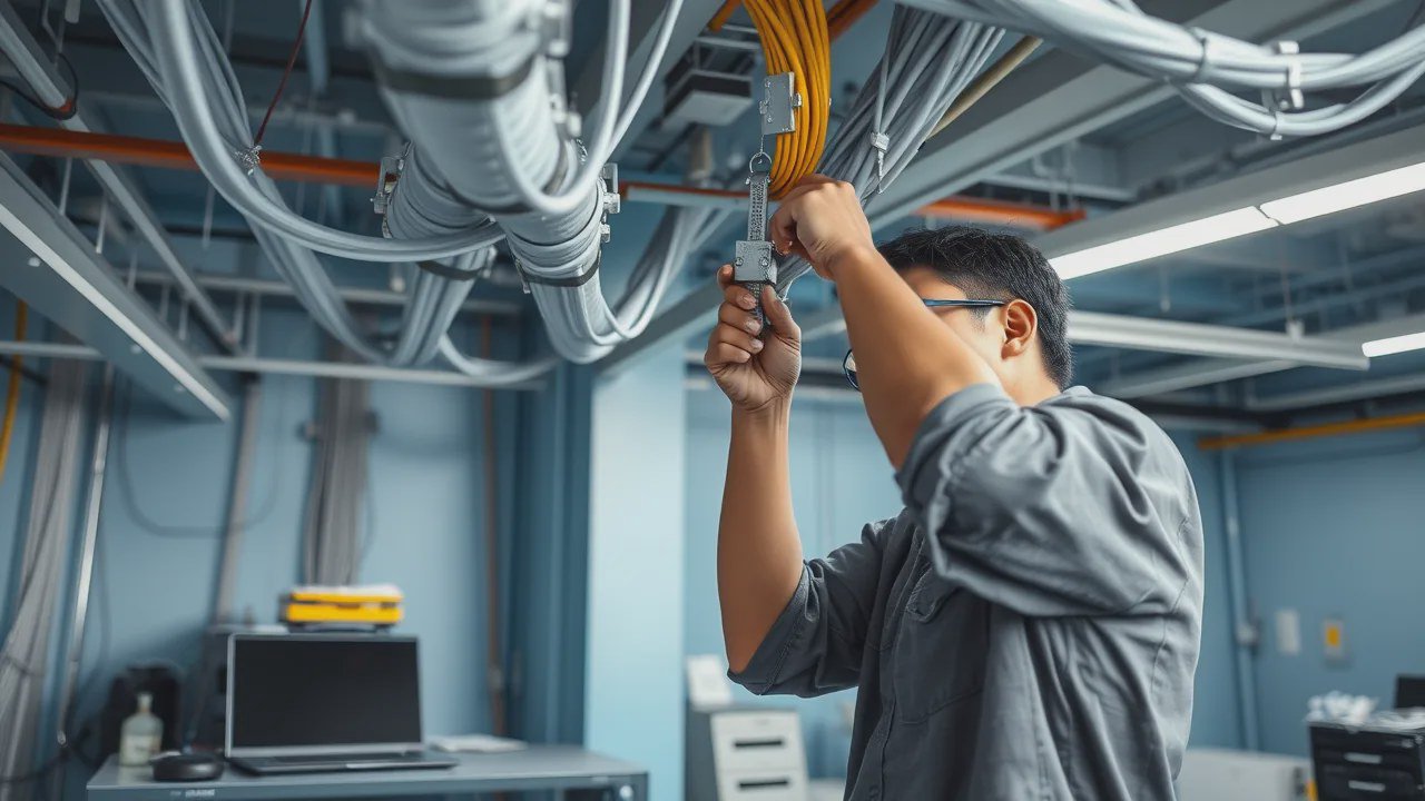 Cùm treo ống giúp cố định hệ thống ống luồn dây mạng chắc chắn hơn Cùm treo ống giúp cố định hệ thống ống luồn dây mạng chắc chắn hơn